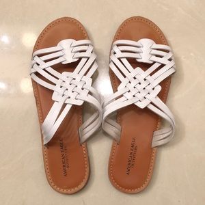 Women’s AEO White Sandal Flats